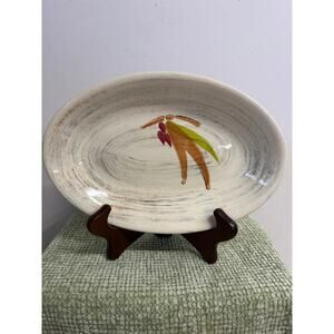 Vintage Trade Winds Pottery Platter Mid Century Vernon CA Hand Painted